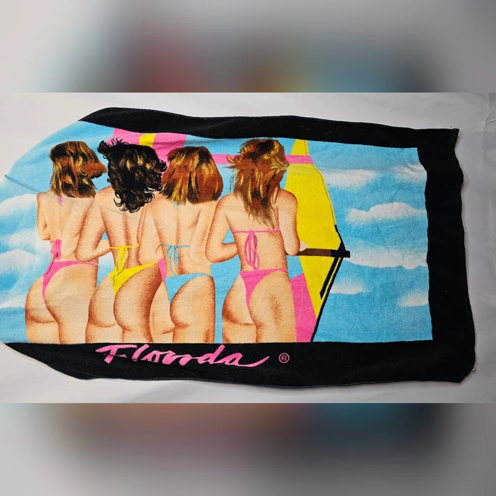 The Beach Collection Florida Towel 100% Cotton novelty Print